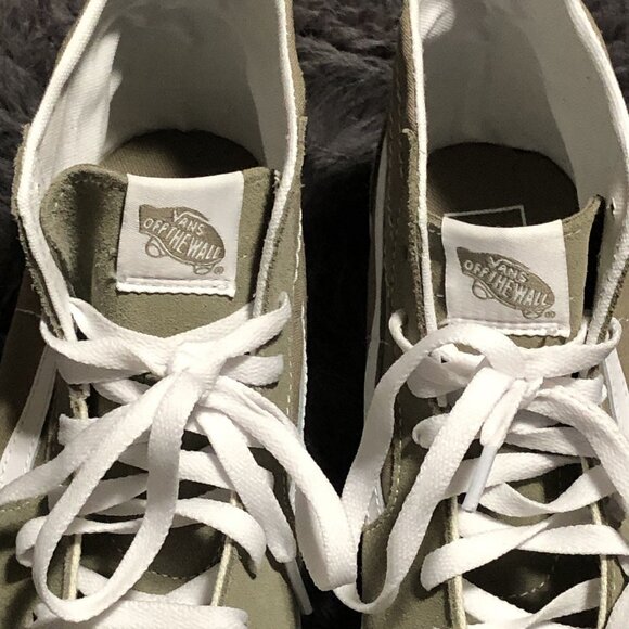 Vans Men's Sk8-Hi Reconstruct Suede Canvas Sneaker, Olive Camo, Size 8.5M/10W - Picture 2 of 5